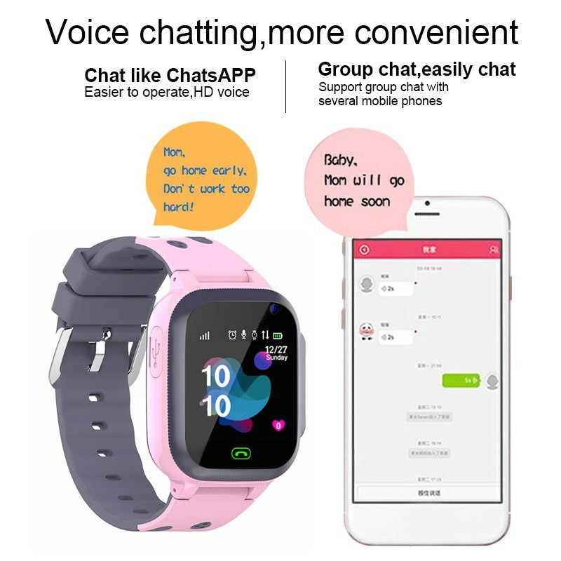 Kids' Waterproof Smartwatch with Safety Features