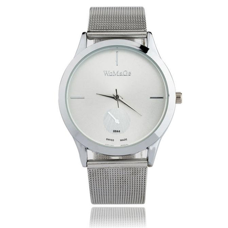 Chic Unisex Minimalist Mesh Belt Quartz Watch