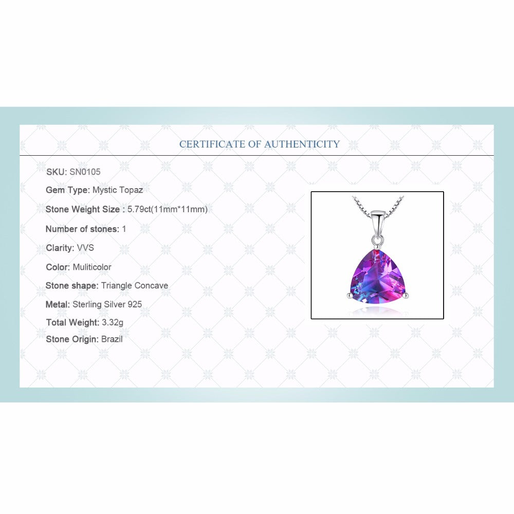 Elegant 925 Sterling Silver Pendant Necklace