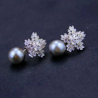 Luminous Snow Pearl Earrings