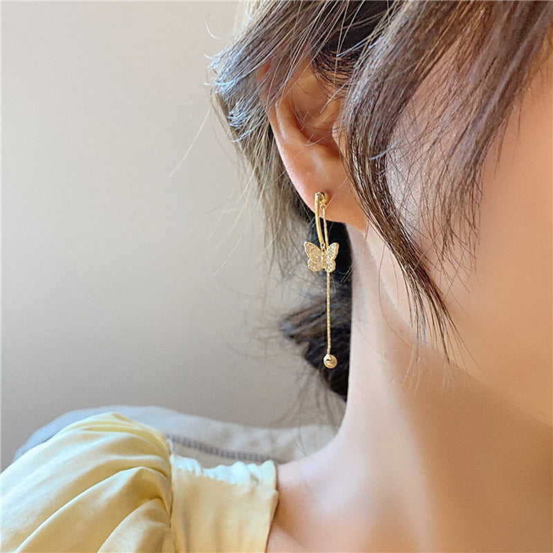 Premium Tassel & Butterfly Earrings