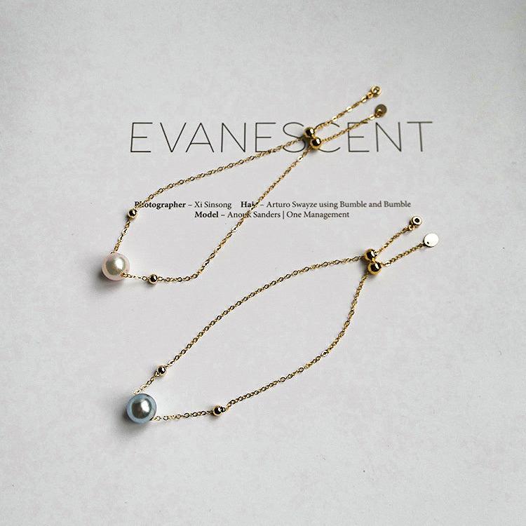 Real Hemp 14K Gold Akoya Pearl Bracelet