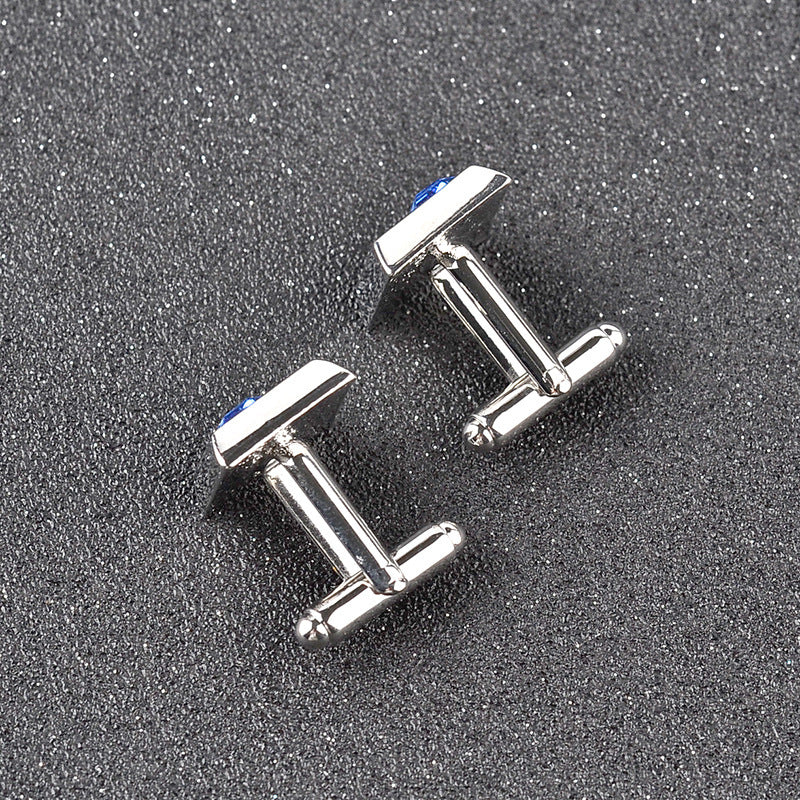 Fashionable Men's French Shirt Diamond Cufflinks