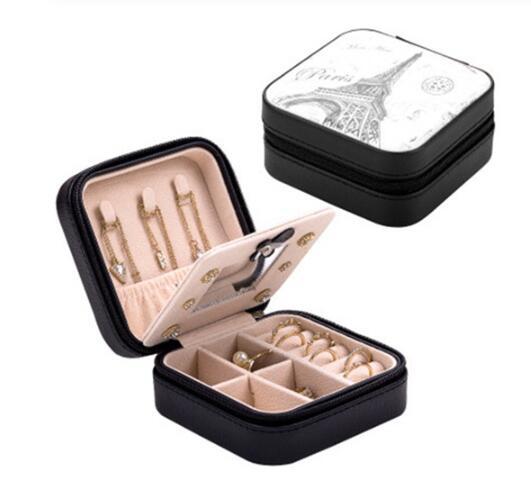 Portable Travel Jewelry and Cosmetic Storage Box