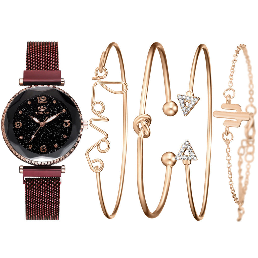 Starry Sky Magnet Buckle Fashion Wristwatch
