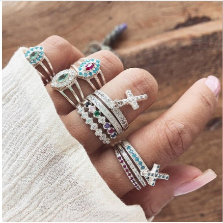 Gold Boho & Vintage Stackable Ring Set