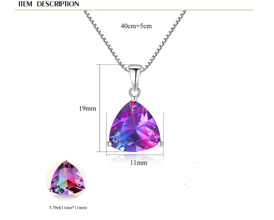 Elegant 925 Sterling Silver Pendant Necklace
