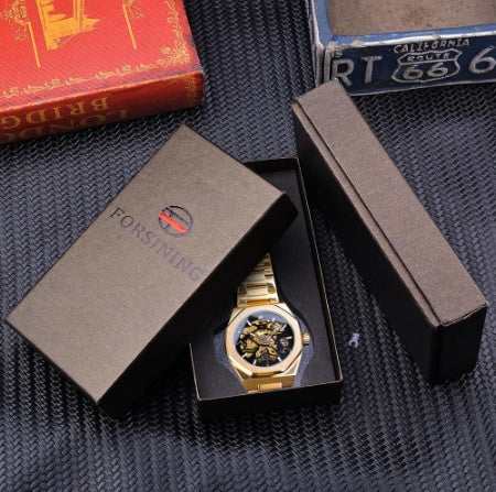Men's Skeleton Automatic Self-Wind Watch