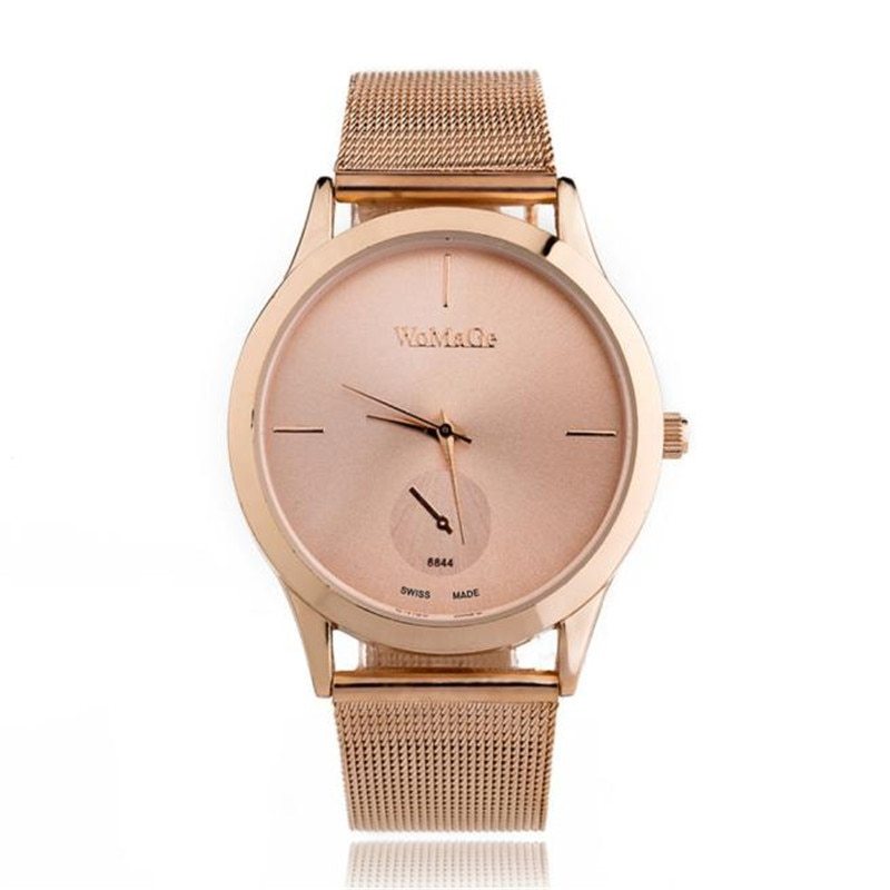 Chic Unisex Minimalist Mesh Belt Quartz Watch