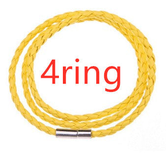 Personalized Braided Leather Name Bracelet for Men