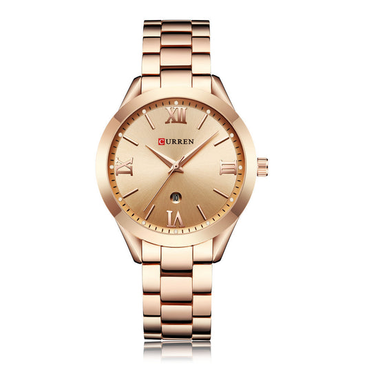 CURREN 9007 Rose Gold Quartz Ladies Watch