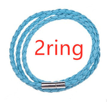 Personalized Braided Leather Name Bracelet for Men