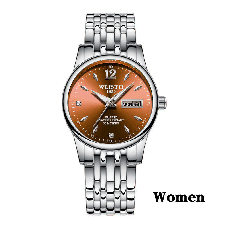 WLISTH Rose Gold Stainless Steel Women's Dress Watch