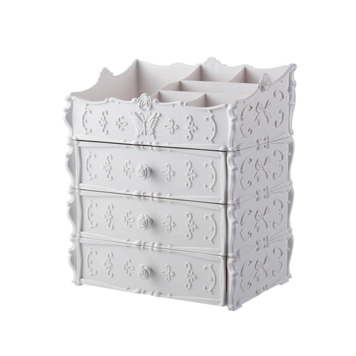 Transparent Multi-layered Cosmetic Storage Box