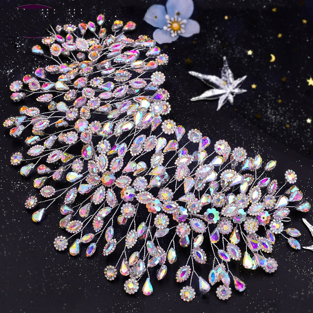 Glamorous Rhinestone and Floral Styling Headband