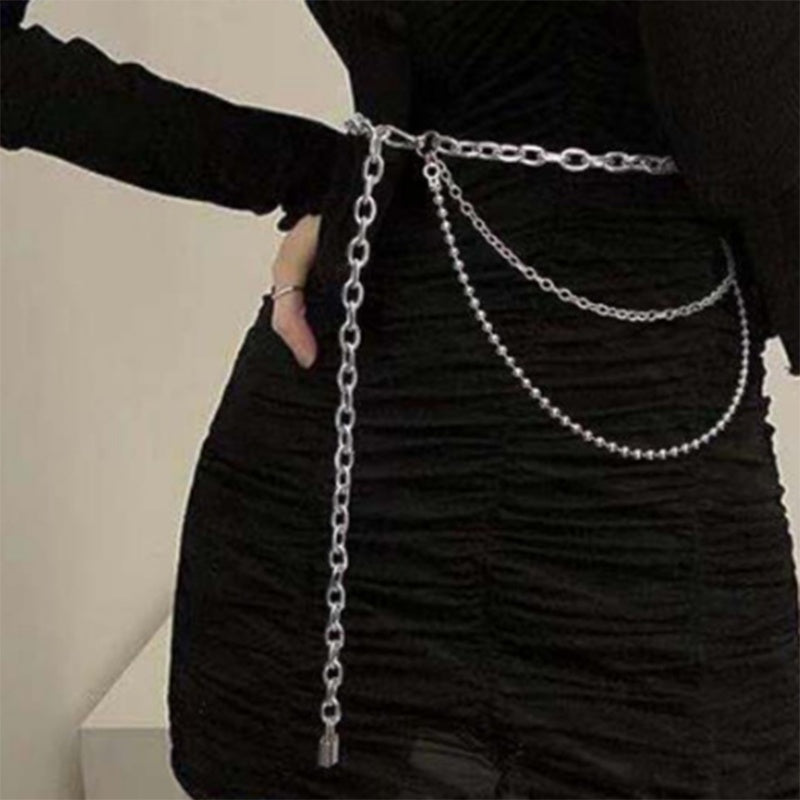Multilayer Metal Waist Chain Belt - Hip Hop Punk Jewelry for Women