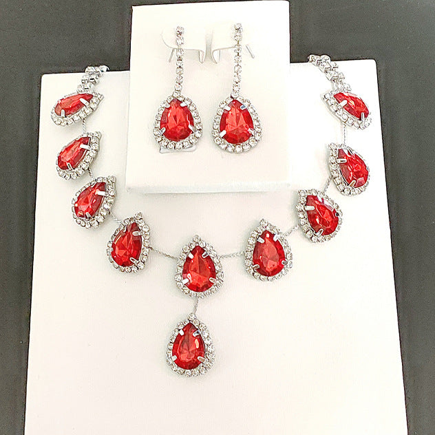 Dazzling Zirconia Gemstone Jewelry Set