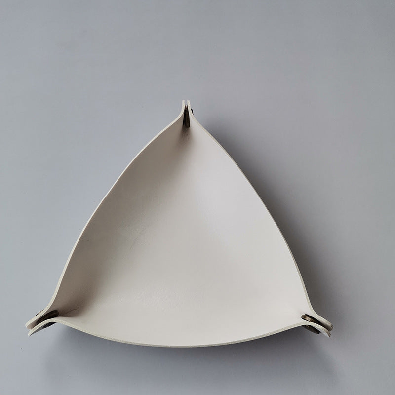 Versatile PU Leather Storage Tray