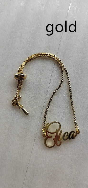 Custom Name Bar Bracelet