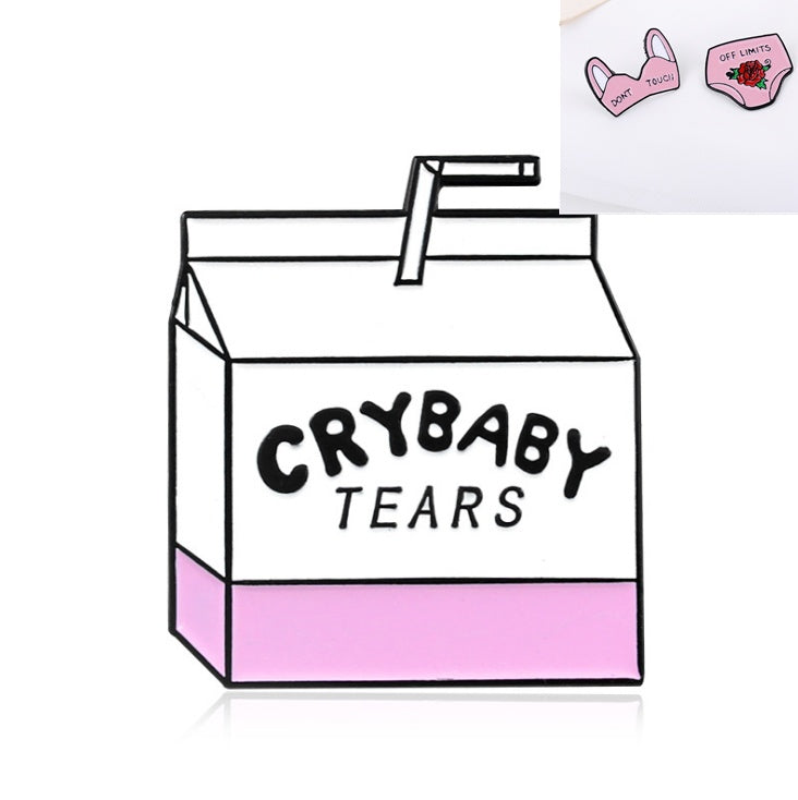 Playful Beverage Drink Brooches