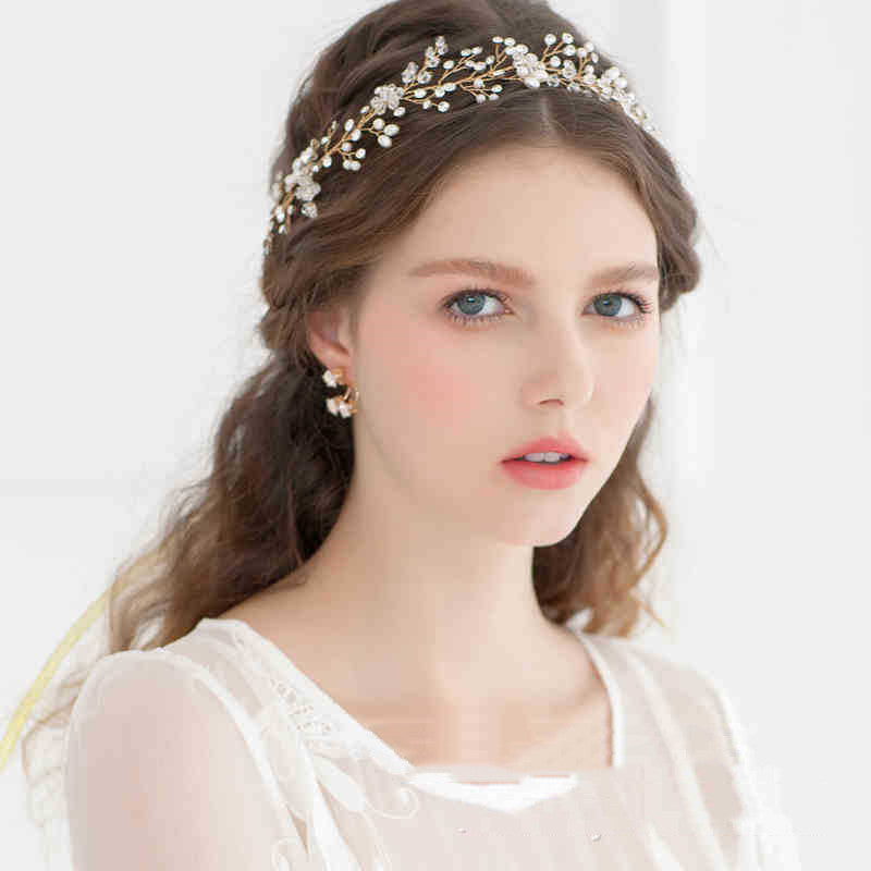 Pearl and Crystal Wedding Headwear