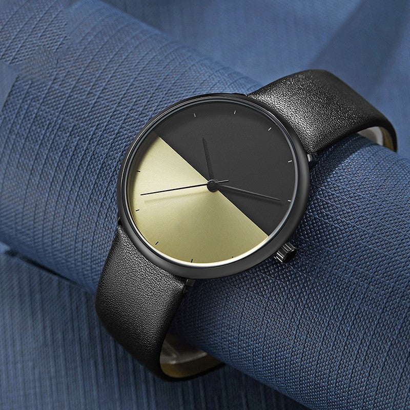 Sophisticated Two-Tone Quartz Couple Watch