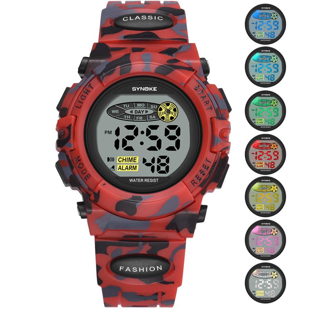 Colorful Luminous Electronic Watch for Children and Students