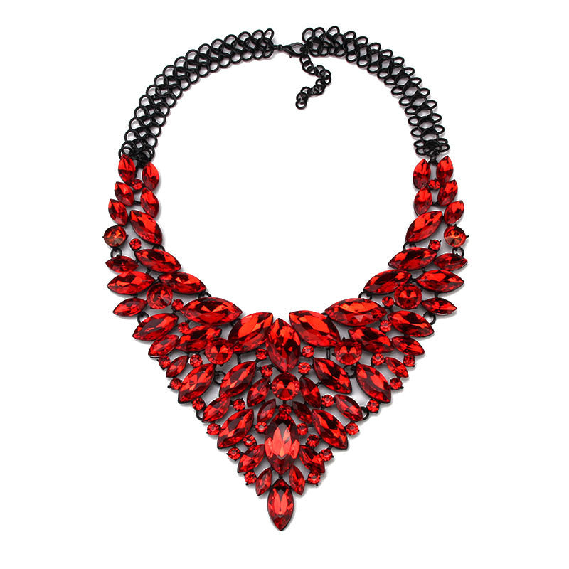 Dazzling Crystal Chunky Collar Necklace
