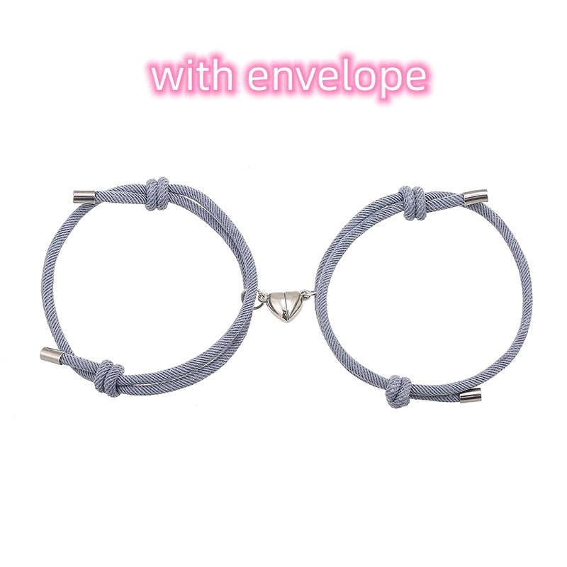 Minimalist Magnetic Love Bracelet Set