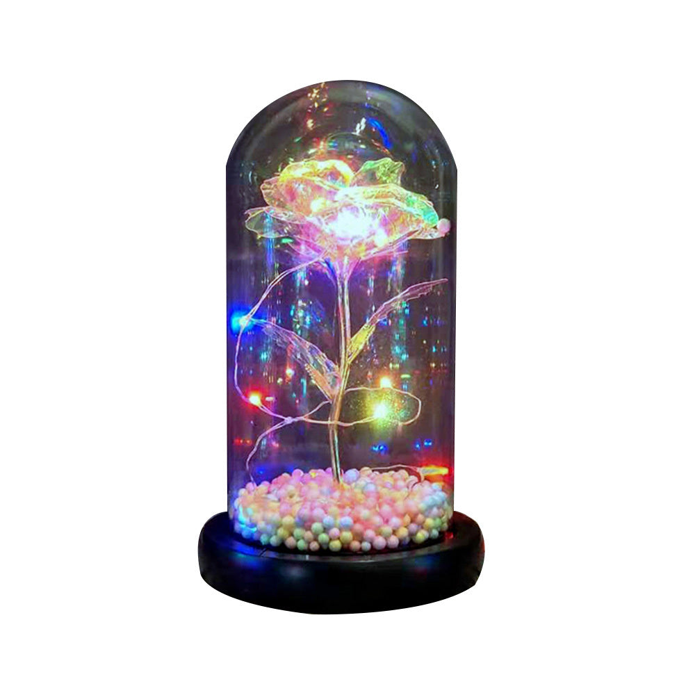 Eternal Rose in Glass Flask