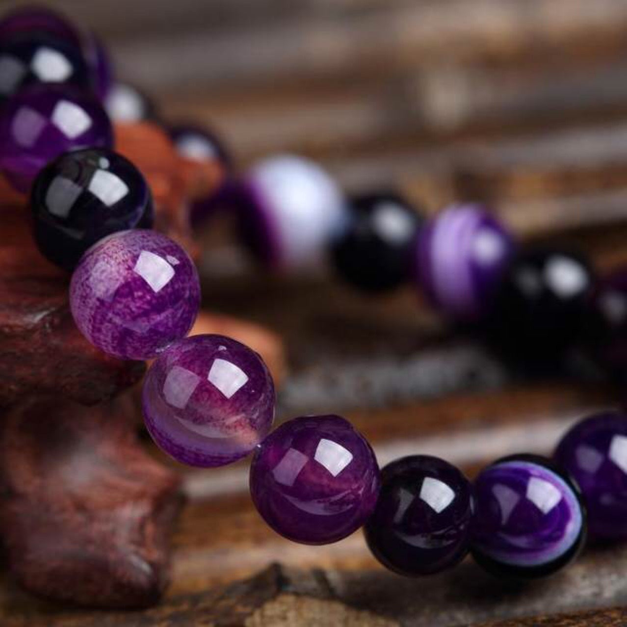 Purple Agate Bracelet