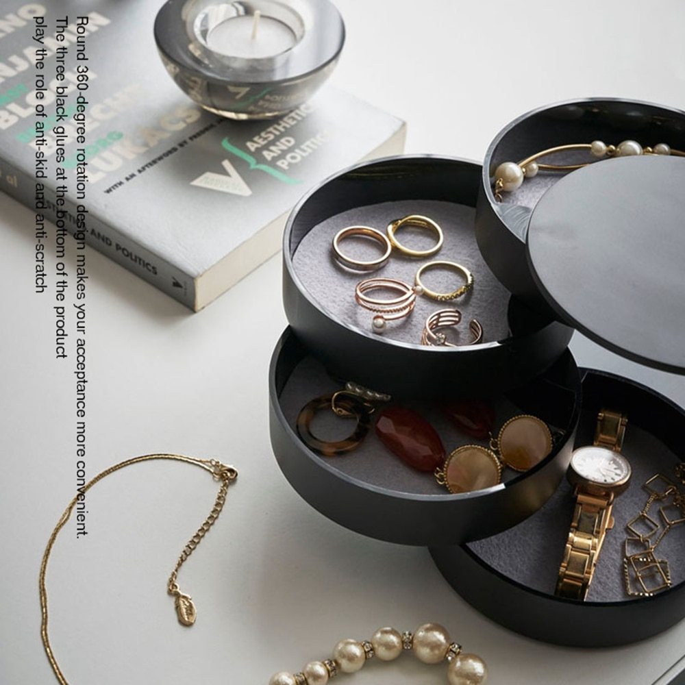 Rotational Jewelry and Cosmetic Storage Box