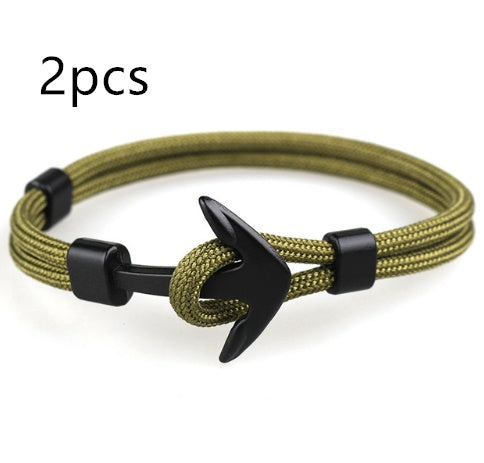Nautical Anchor Braided Bracelet