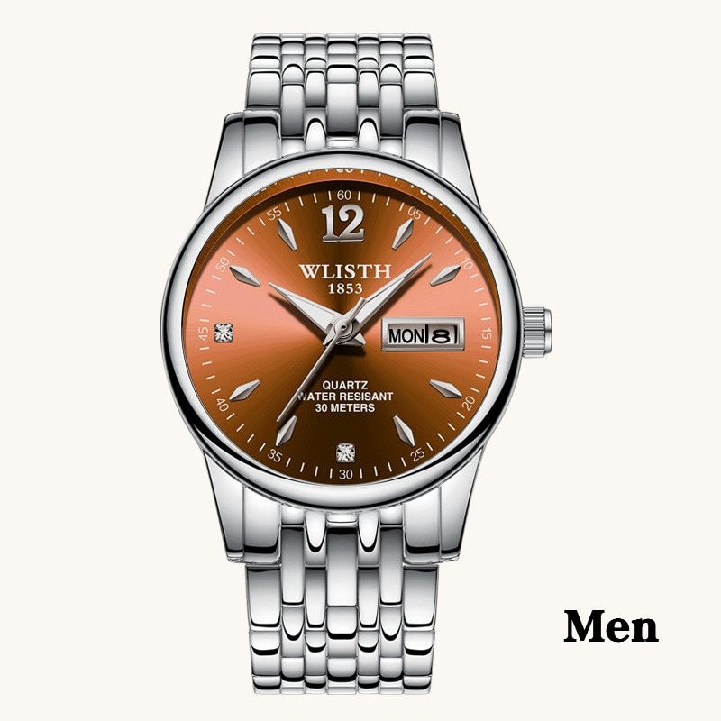 WLISTH Rose Gold Stainless Steel Women's Dress Watch