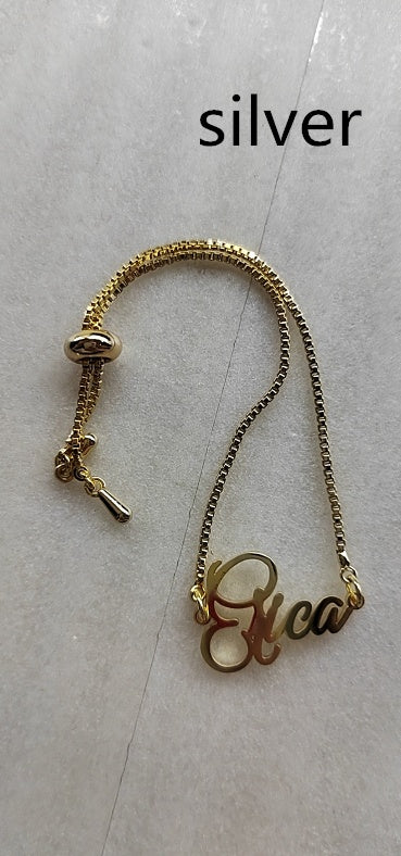 Custom Name Bar Bracelet