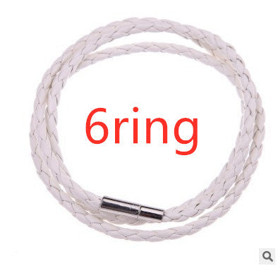 Personalized Braided Leather Name Bracelet for Men