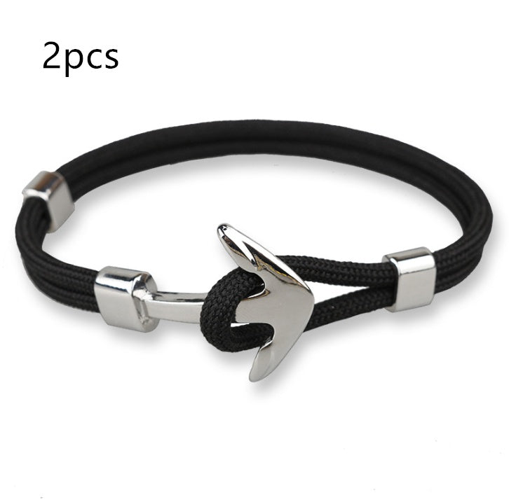 Nautical Anchor Braided Bracelet