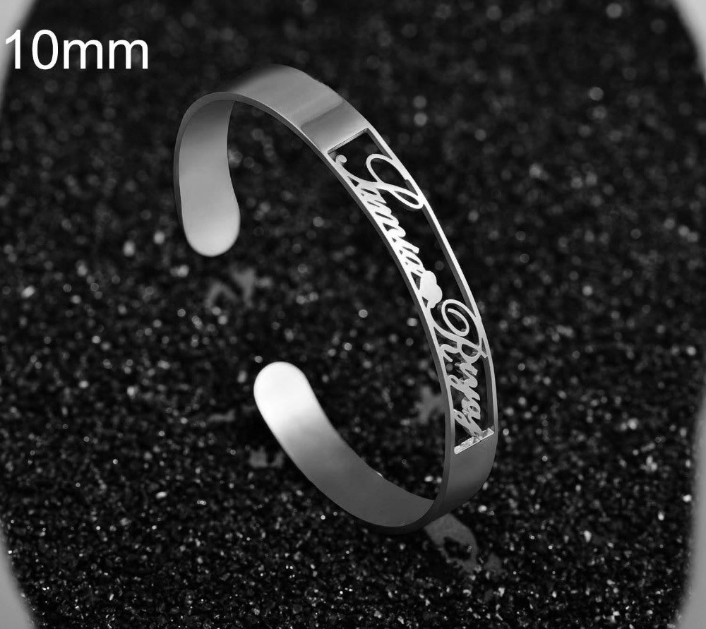 Personalized Name Stainless Steel Bangle