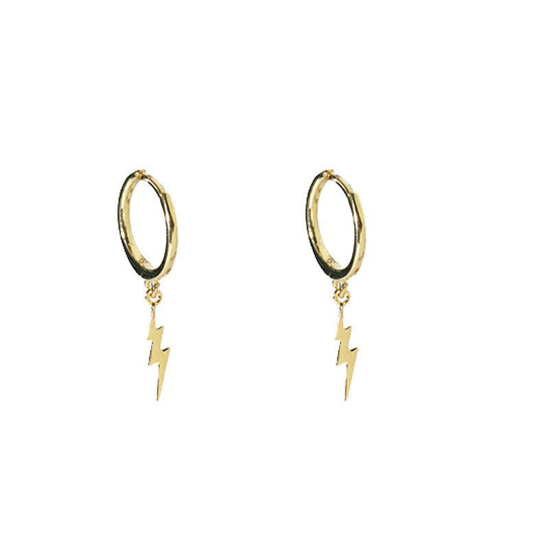 Lightning Bolt Sterling Silver Earrings