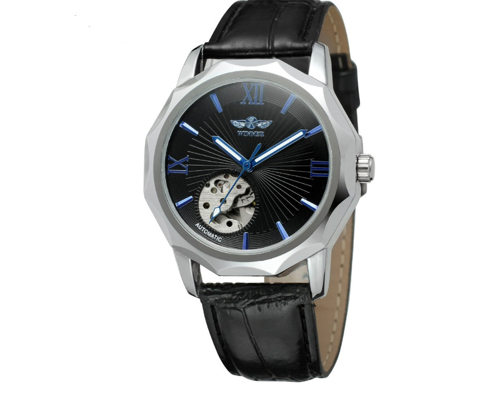 Aqua Dodecagon Skeleton Dial Automatic Men's Watch