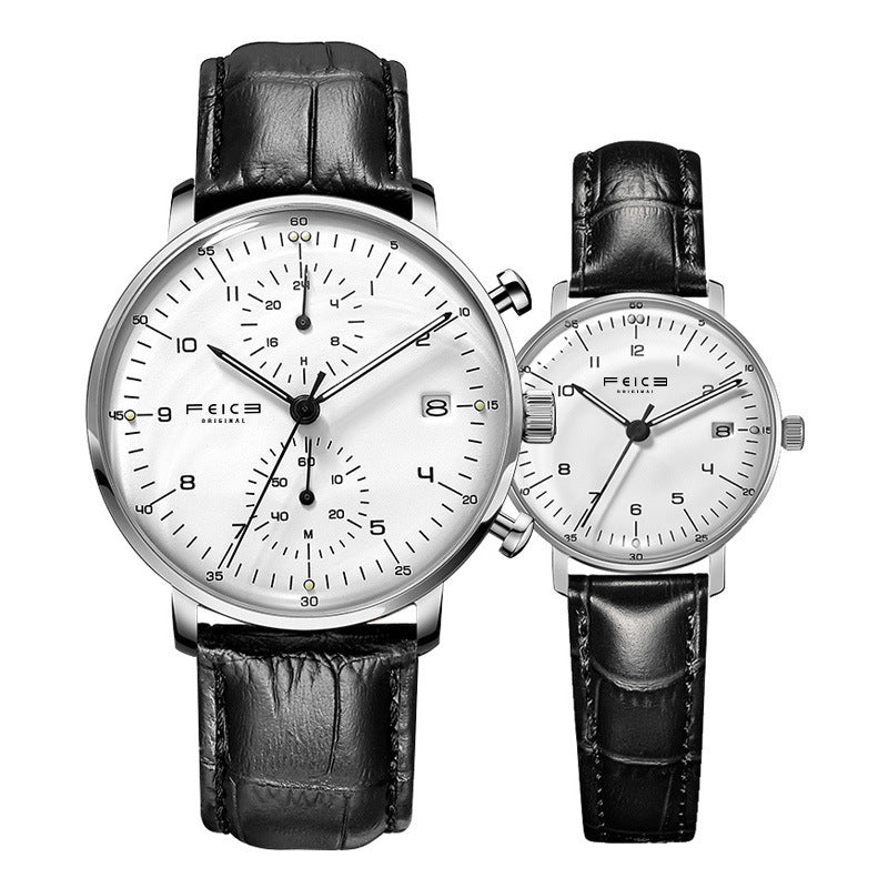 Refined Minimalist Waterproof Couple Watch