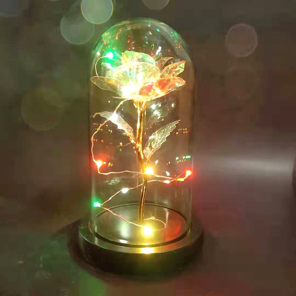 Eternal Rose in Glass Flask