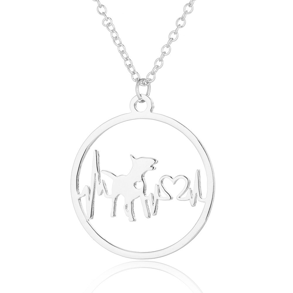 Pet Dog Heartbeat Monitor Necklace