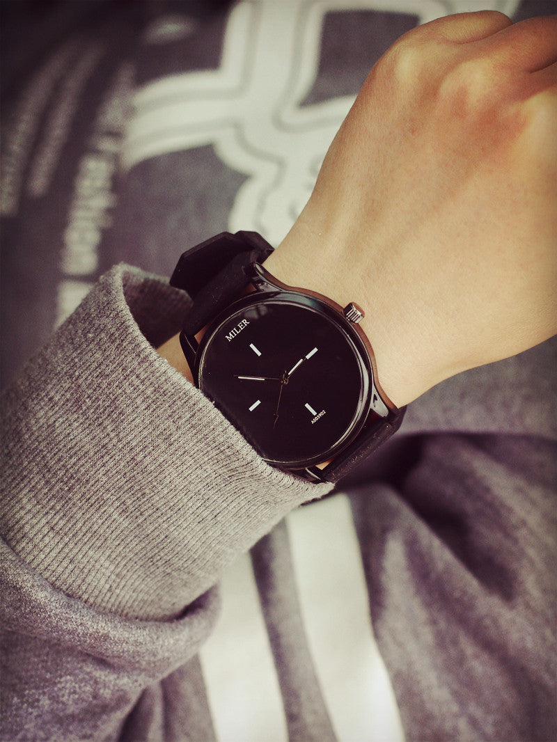 Dynamic Silicone Band Quartz Couple Watch