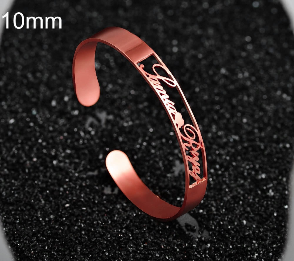 Personalized Name Stainless Steel Bangle