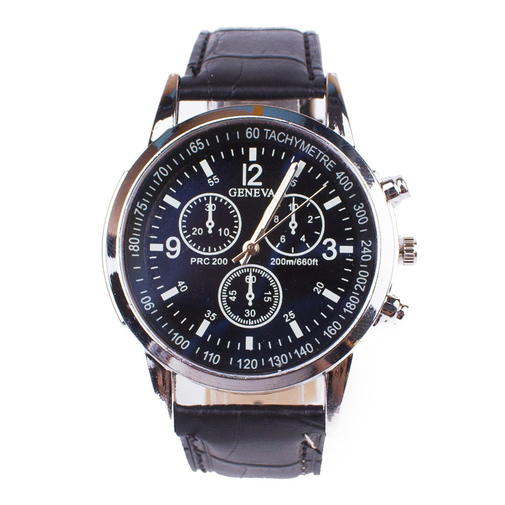 Modern Men's Blue Light Quartz Watch