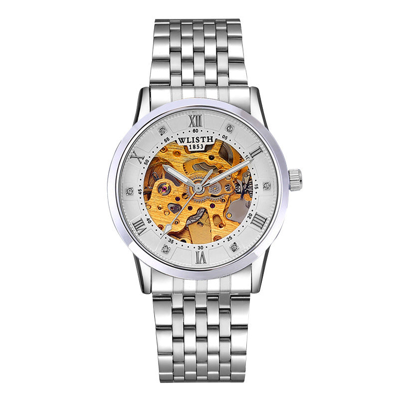 Business Men's Automatic Mechanical Stainless Steel Watch
