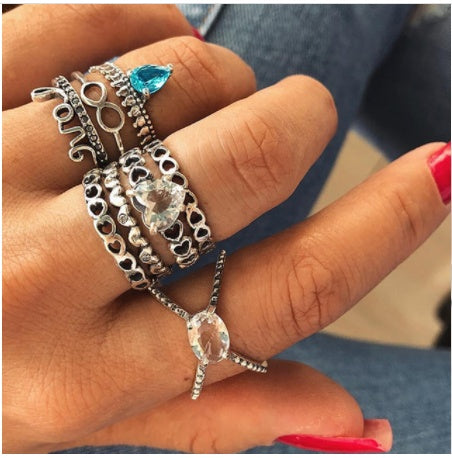 Gold Boho & Vintage Stackable Ring Set