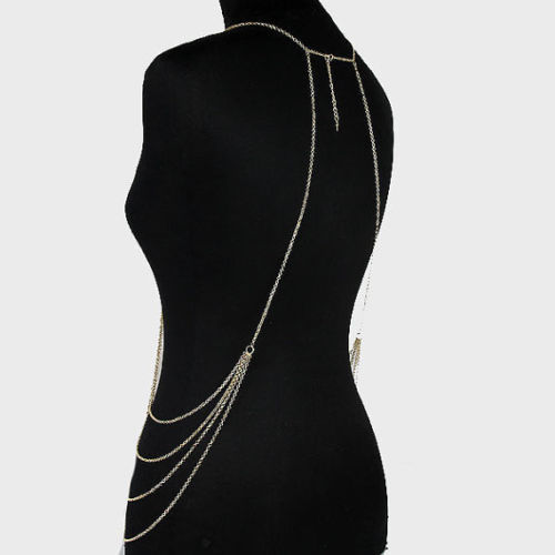 Elegant Pearl Body Chain Jewelry