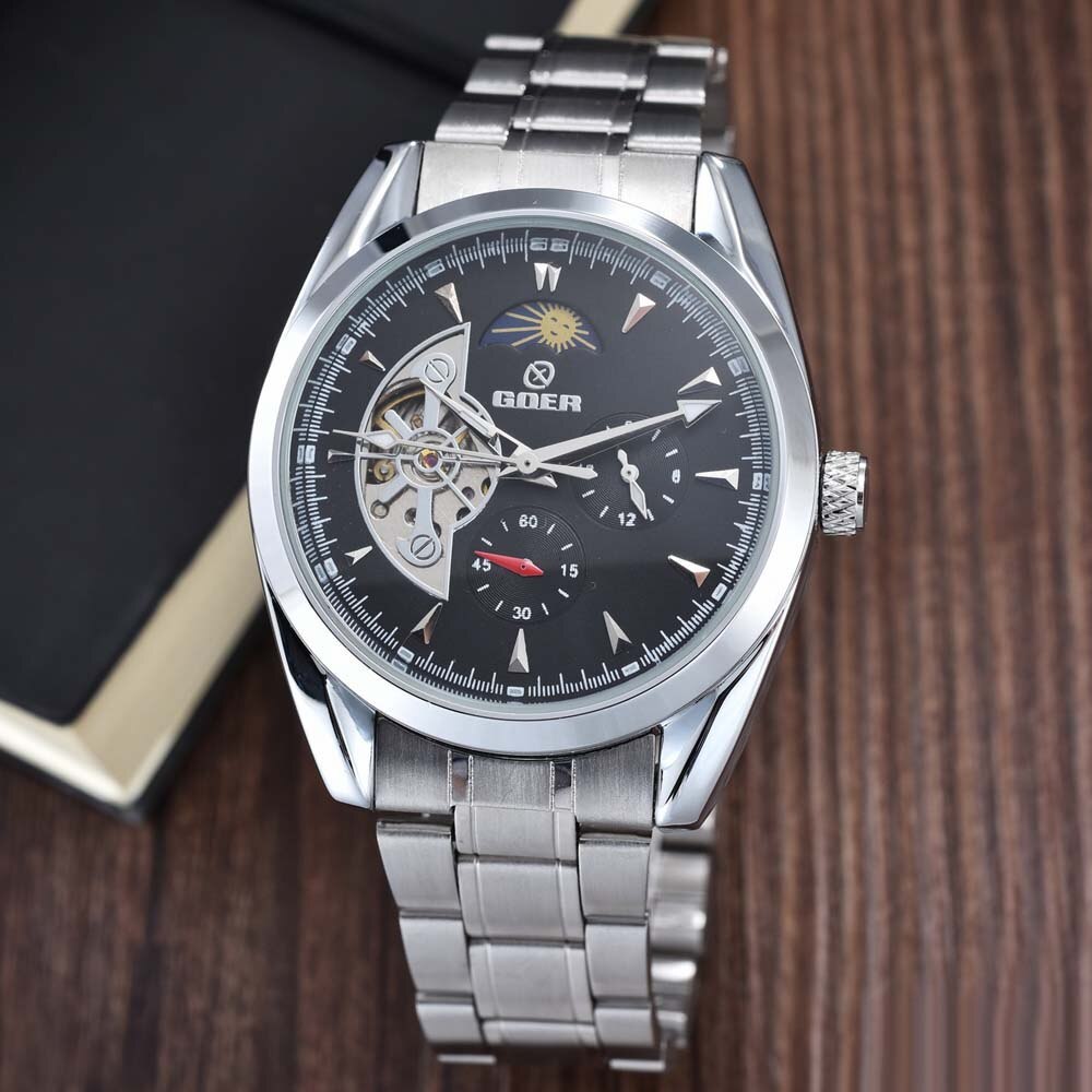 Men's Tourbillon Automatic Mechanical Wristwatch